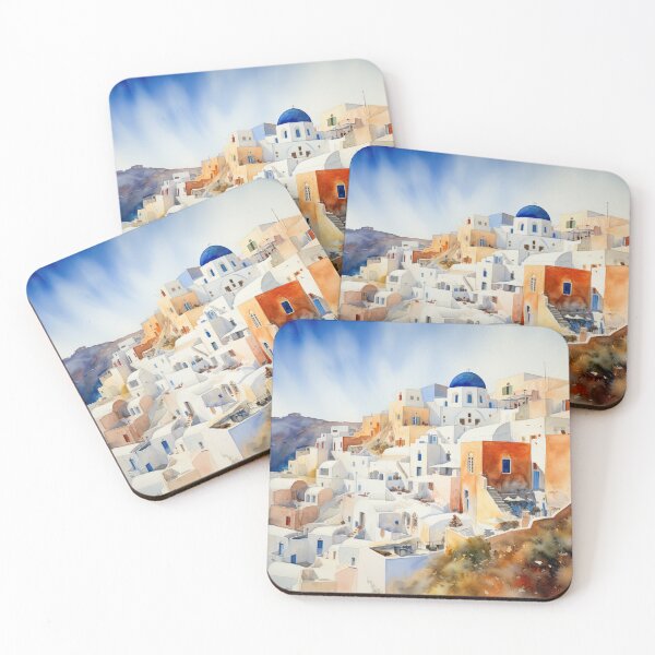 Aperçu de l'œuvre Santorin Oia Grèce créée et vendue par Vanover Designs.