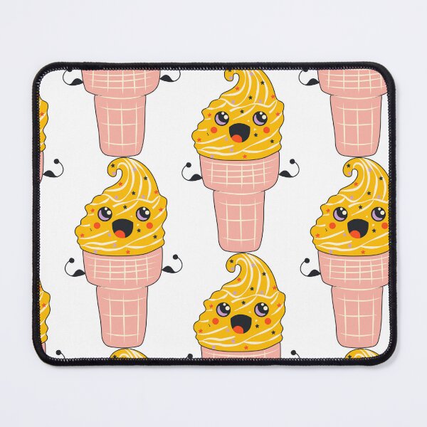 Item preview, Cute happy funny smilingIce cream with kawaii eyes designed and sold by Innamalinka.