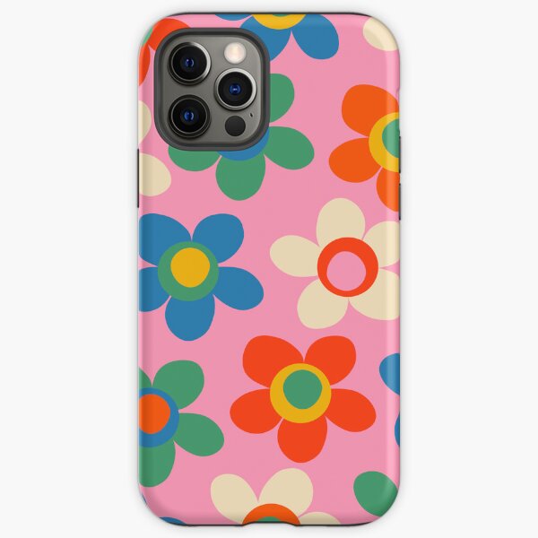 Item preview, Cheerful Maisie Flowers Colorful Floral Pattern on Pink designed and sold by kierkegaard.