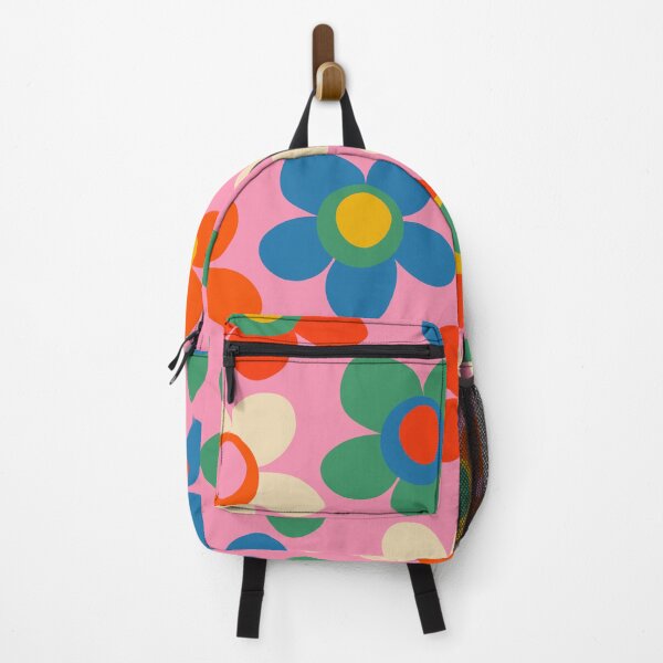 Item preview, Cheerful Maisie Flowers Colorful Floral Pattern on Pink designed and sold by kierkegaard.
