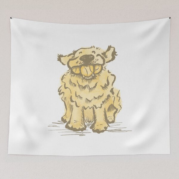 Item preview, Golden Retriever with Tennis Balls in color designed and sold by Christine Philbrick.