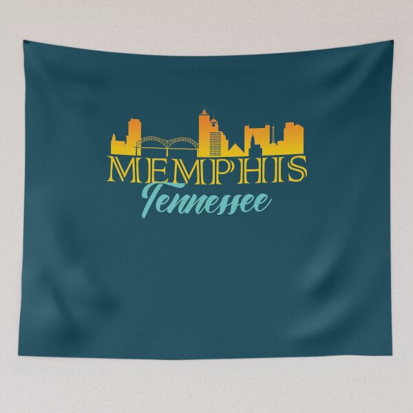 Item preview,  Memphis Skyline Graphic Silhouette with Gradient Colors  designed and sold by DimDom.
