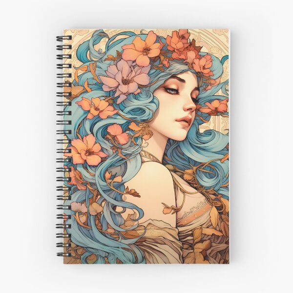 Item preview, Blue haired Spirit of Spring Illustration  designed and sold by John-NW-Shop.