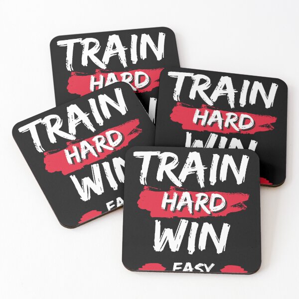 Item preview, Train Hard Win Easy | Fitness Motivational Quote T-Shirt designed and sold by TshirtWing.