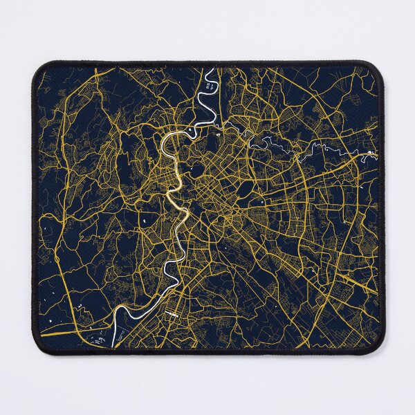 Item preview, Rome City Map of Italy - Gold Art Deco designed and sold by deMAP.
