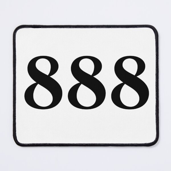 Item preview, 888 angel number modern handwriting designed and sold by sollunadesigns.