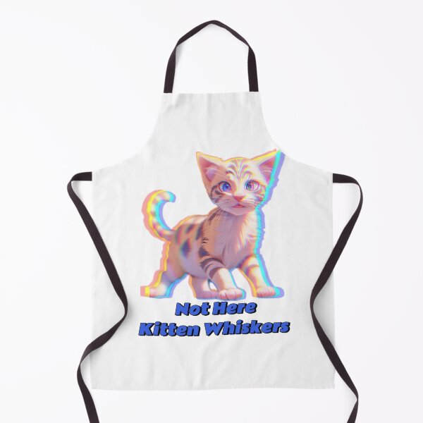 Item preview, Not Here Kitten Whiskers designed and sold by Lychee Design.