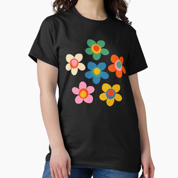 Item preview, Cheerful Maisie Flowers Colorful Floral Pattern on Pink designed and sold by kierkegaard.