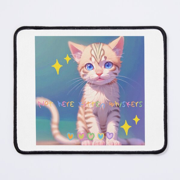 Item preview, Not Here Kitten Whiskers designed and sold by Lychee Design.