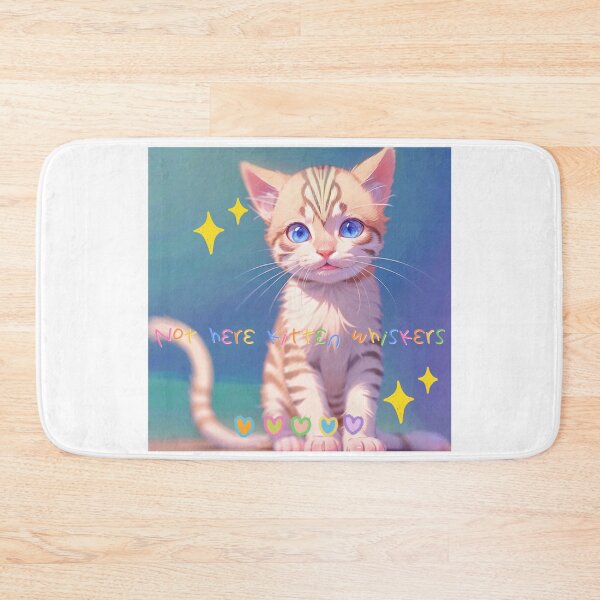 Item preview, Not Here Kitten Whiskers designed and sold by Lychee Design.