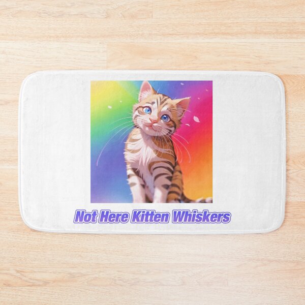 Item preview, Not Here Kitten Whiskers designed and sold by Lychee Design.