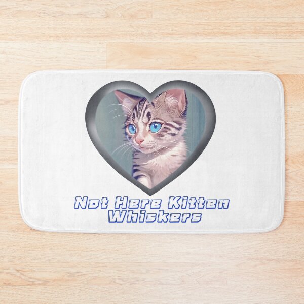 Item preview, Not Here Kitten Whiskers designed and sold by Lychee Design.