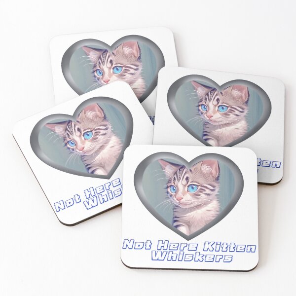 Item preview, Not Here Kitten Whiskers designed and sold by Lychee Design.