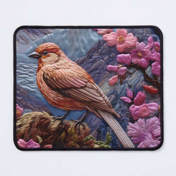 Item preview, Embroidery art flower and bird pattern poster 02 designed and sold by UnaWu533.