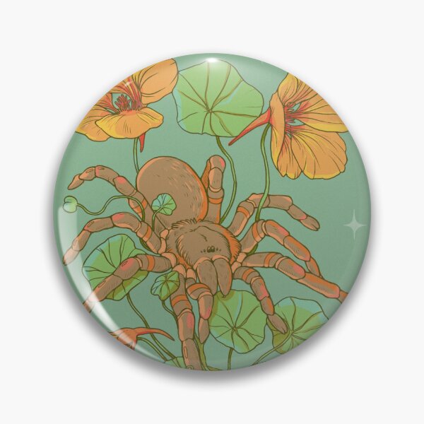Item preview, Spider and chrysanthemums here to lift your spirits! designed and sold by Twinkling  Toad.
