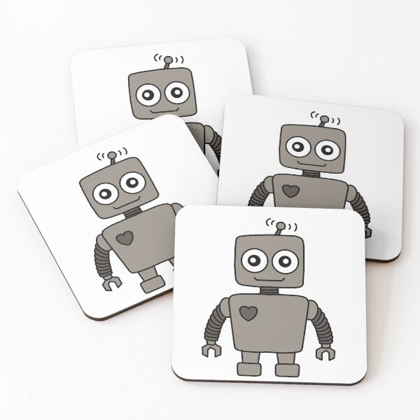 Item preview, Cute cartoon robot designed and sold by Scat the cat.