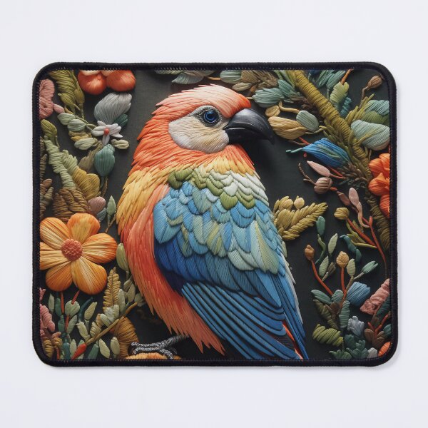 Item preview, Embroidery art flower and bird pattern poster 03 designed and sold by UnaWu533.