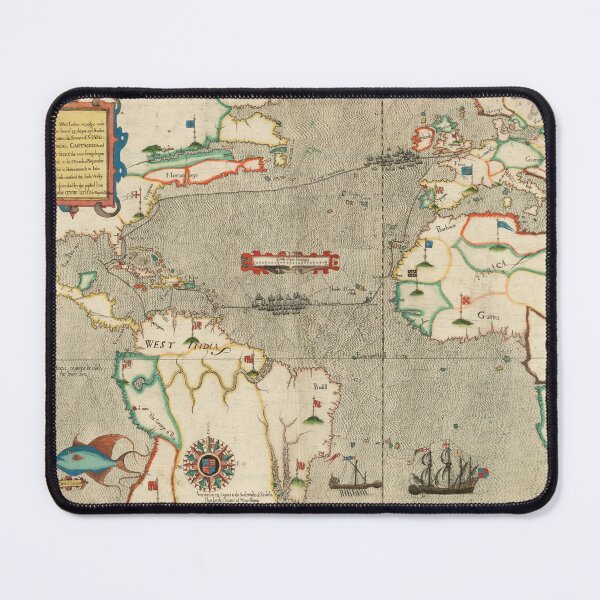 Item preview, Map Of The Route Of Sir Francis Drake 1585 designed and sold by Julio Benitez.