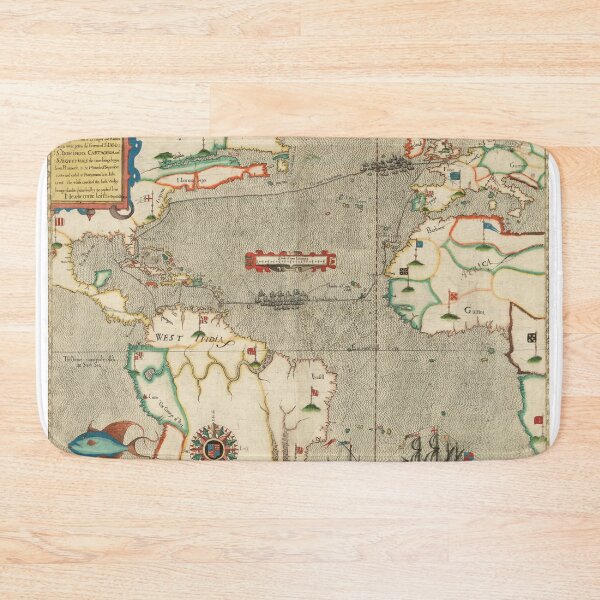 Item preview, Map Of The Route Of Sir Francis Drake 1585 designed and sold by Julio Benitez.
