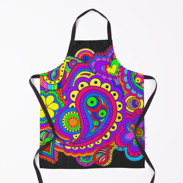 Item preview, Colorful psychedelic hippie flower power design designed and sold by Alondra.