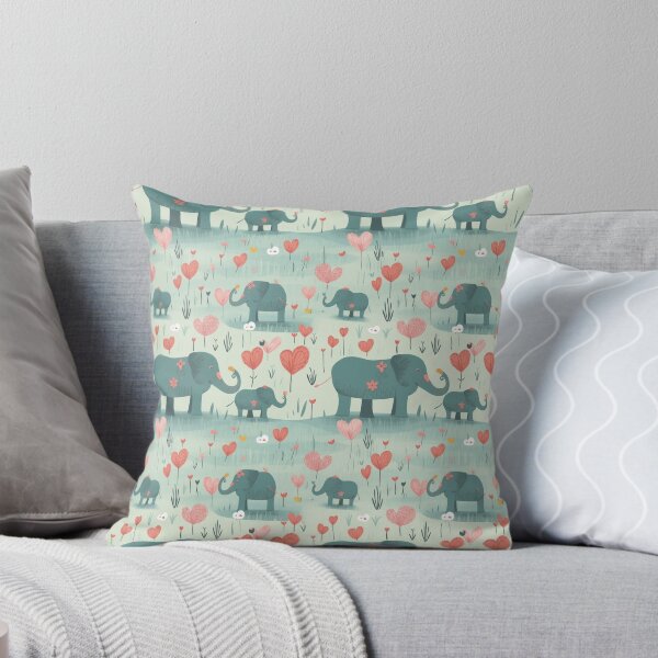 Item preview, Elephant Love Pattern designed and sold by ambyai.