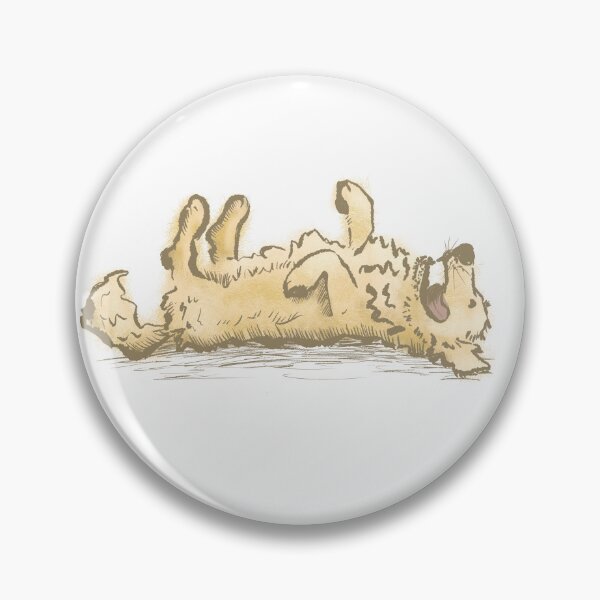 Item preview, Golden Retriever Belly-up in color designed and sold by Christine Philbrick.