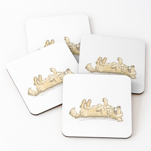 Item preview, Golden Retriever Belly-up in color designed and sold by Christine Philbrick.