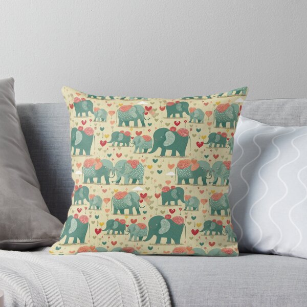 Item preview, Elephant Love Pattern designed and sold by ambyai.