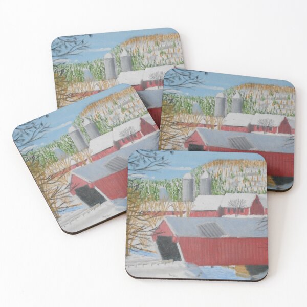 Item preview, Gifford Covered Bridge in Winter designed and sold by jackmckenzieart.