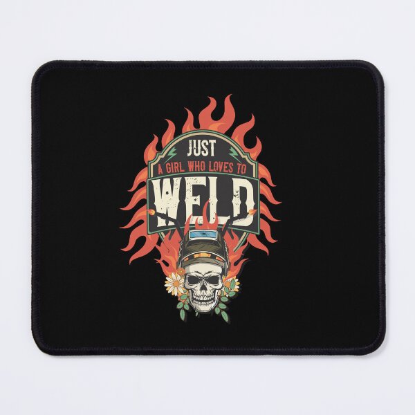 Item preview, Welders skull woman sarcastic floral retro quote Just a girl who loves to weld designed and sold by HomeCoquette.