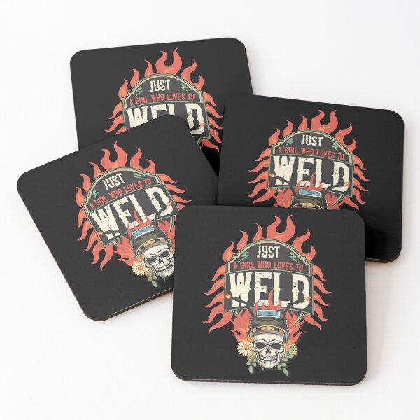 Item preview, Welders skull woman sarcastic floral retro quote Just a girl who loves to weld  designed and sold by HomeCoquette.