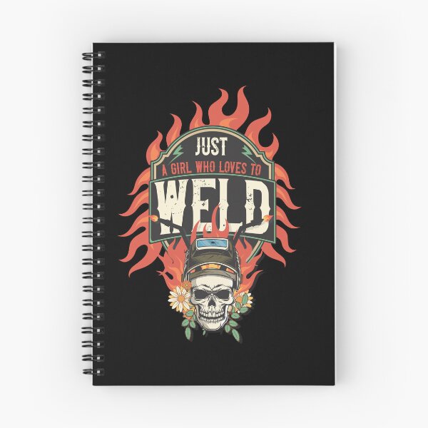 Item preview, Welders skull woman sarcastic floral retro quote Just a girl who loves to weld  designed and sold by HomeCoquette.