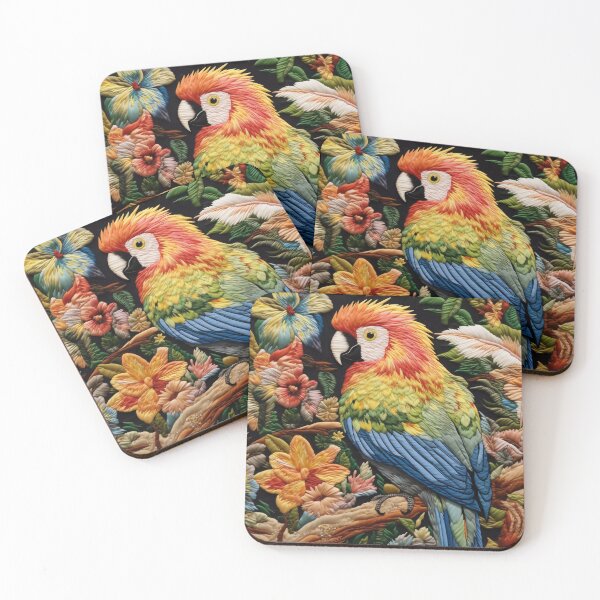 Item preview, Embroidery art flower and bird pattern poster 06 designed and sold by UnaWu533.