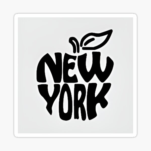 New York written in black letters Sticker