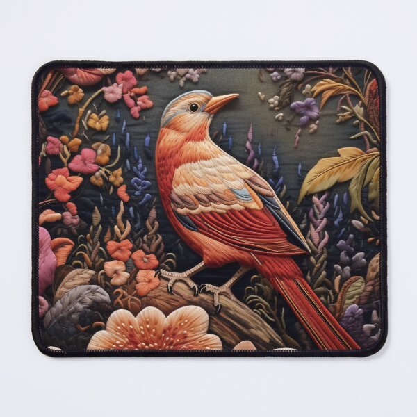 Item preview, Embroidery art flower and bird pattern poster 07 designed and sold by UnaWu533.