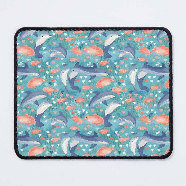 Item preview, Dolphin Love Pattern designed and sold by ambyai.