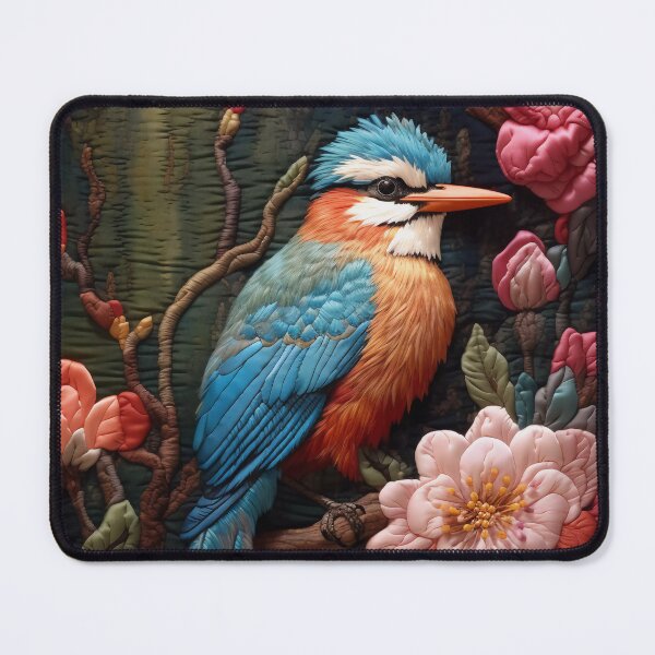 Item preview, Embroidery art flower and bird pattern poster 08 designed and sold by UnaWu533.