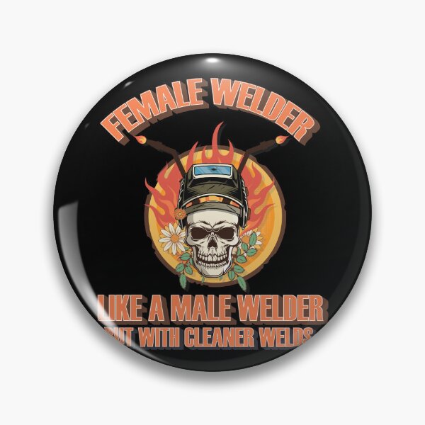 Item preview, Welders skull woman sarcastic floral retro female welder saying  designed and sold by HomeCoquette.