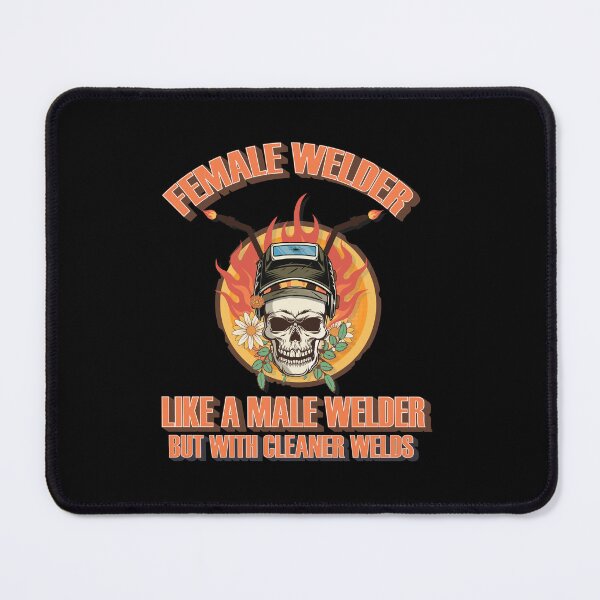 Item preview, Welders skull woman sarcastic floral retro female welder saying  designed and sold by HomeCoquette.