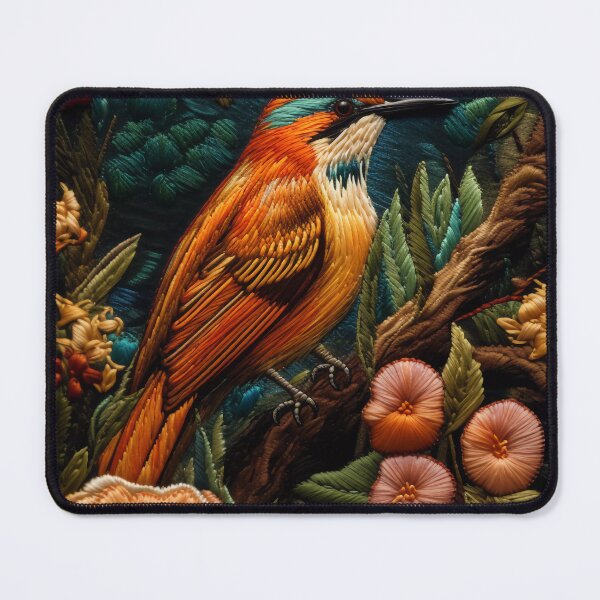 Item preview, Embroidery art flower and bird pattern poster 09 designed and sold by UnaWu533.