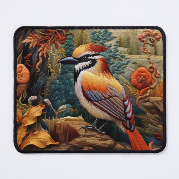 Item preview, Embroidery art flower and bird pattern poster 10 designed and sold by UnaWu533.