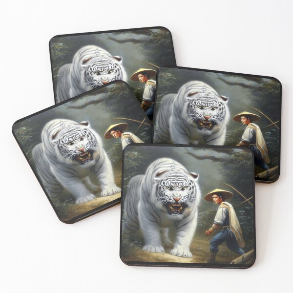 Item preview, Chinese White Tiger (25) designed and sold by CrankyOldDude.