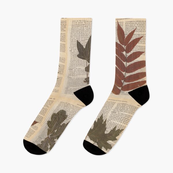 Item preview, Pressed leaves on old book pages designed and sold by Julianum.