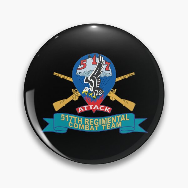 Artikelvorschau, Armee – 517. Regimental Combat Team (RCT) – Infanterie mit Br – Band X 300 entworfen und verkauft von Military Insignia Products.