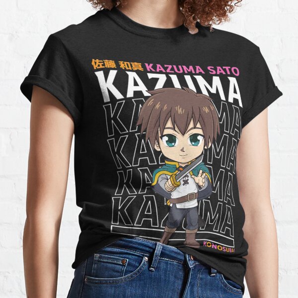 Mens Best Sato Anime Chibi Kazuma Gift For Movie Fans Toddler T-Shirt