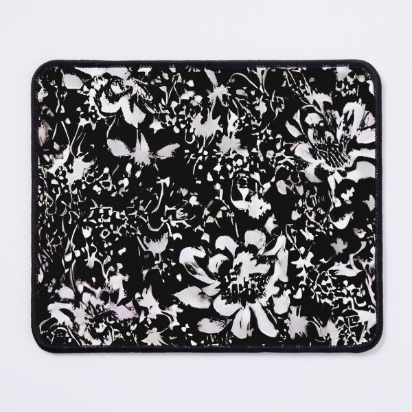 Item preview, Black and White Floral designed and sold by Poetic Patterns Studio.
