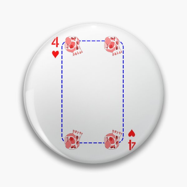 Item preview, 4 of hearts designed and sold by m-yoga-store.