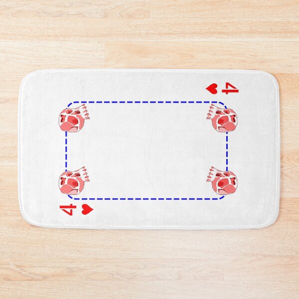 Item preview, 4 of hearts designed and sold by m-yoga-store.