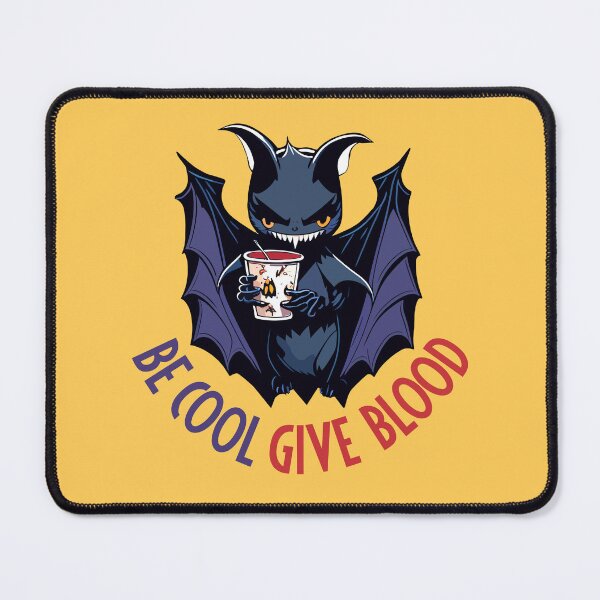 Artikelvorschau, Fun Be Cool Give Blood Halloween Vampirfledermaus entworfen und verkauft von Zazizu.