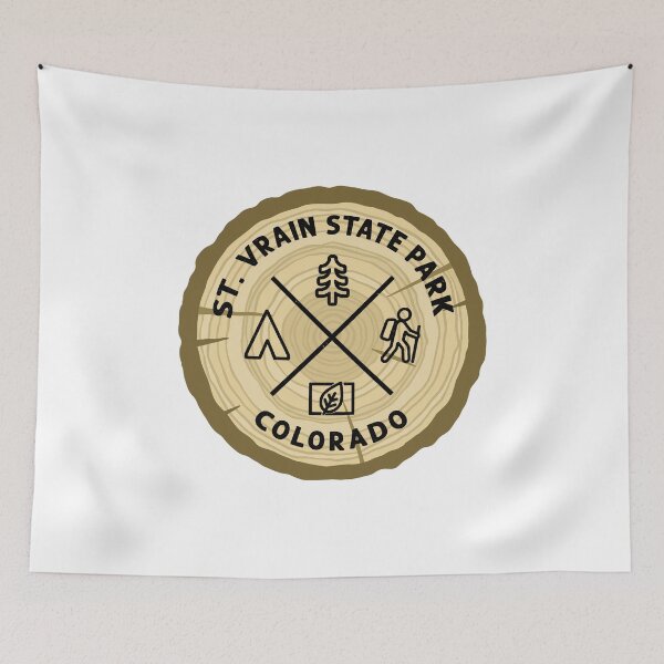 Item preview, St. Vrain State Park Colorado Log Slice designed and sold by VanyaKar.
